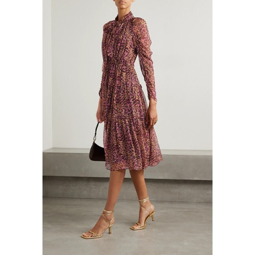 ulla johnson idalia silk midi dress US6